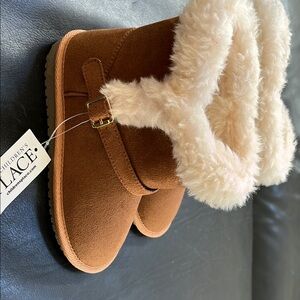 Children's Place Brown Faux Fur Boots